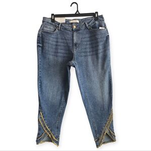 C Est. 1946 Denim Plus Size Hi-rise Skinny Sits‎ At Waist Capri Jeans Size 16W